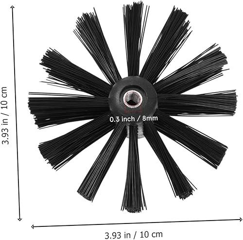 Miniatura 7 de Artibetter Kit de limpieza de cepillo de chimenea, limpiador de conductos de aire, secador, conducto de barrido de chimenea, accesorio de taladro de