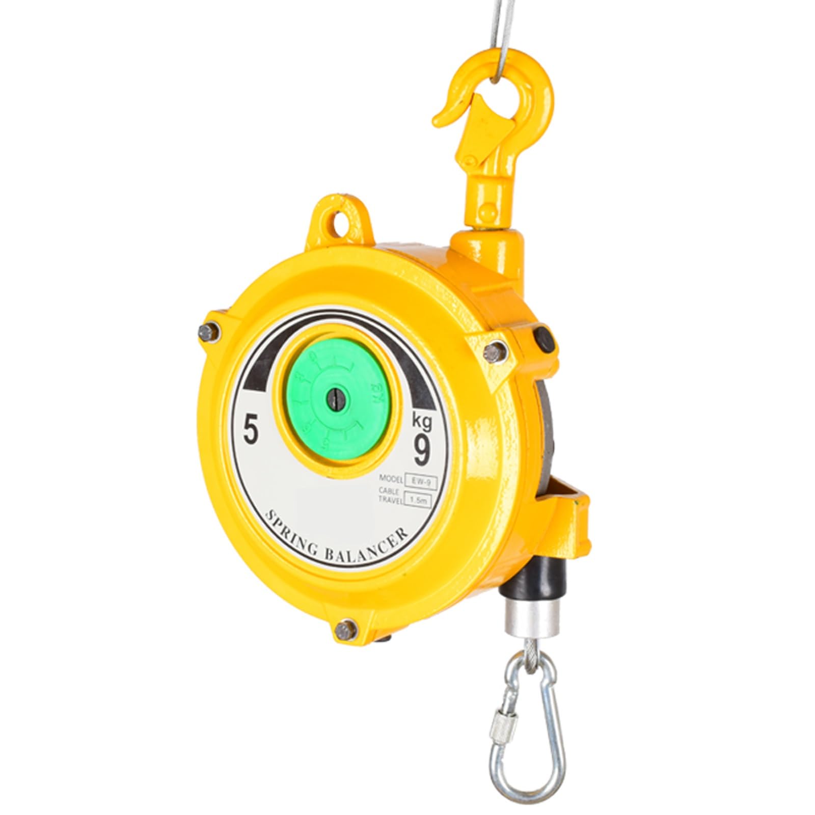WEKONUMEX Retractable Spring Balancer, Retractable Spring Balancer Multiple Weight Capacities For Hanging Tools In Workshops(5-9kg)