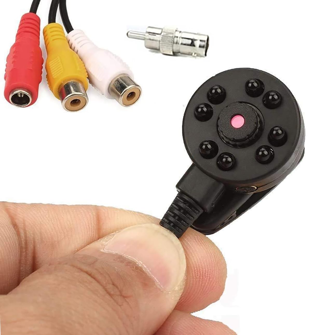 CNDST CCTV Mini Pinhole Security Camera Hd 3.6mm 90degree 1000tvl 8PCS Infrared IR LEDs Night Vision Mini Hidden CCTV Surveillance Camera