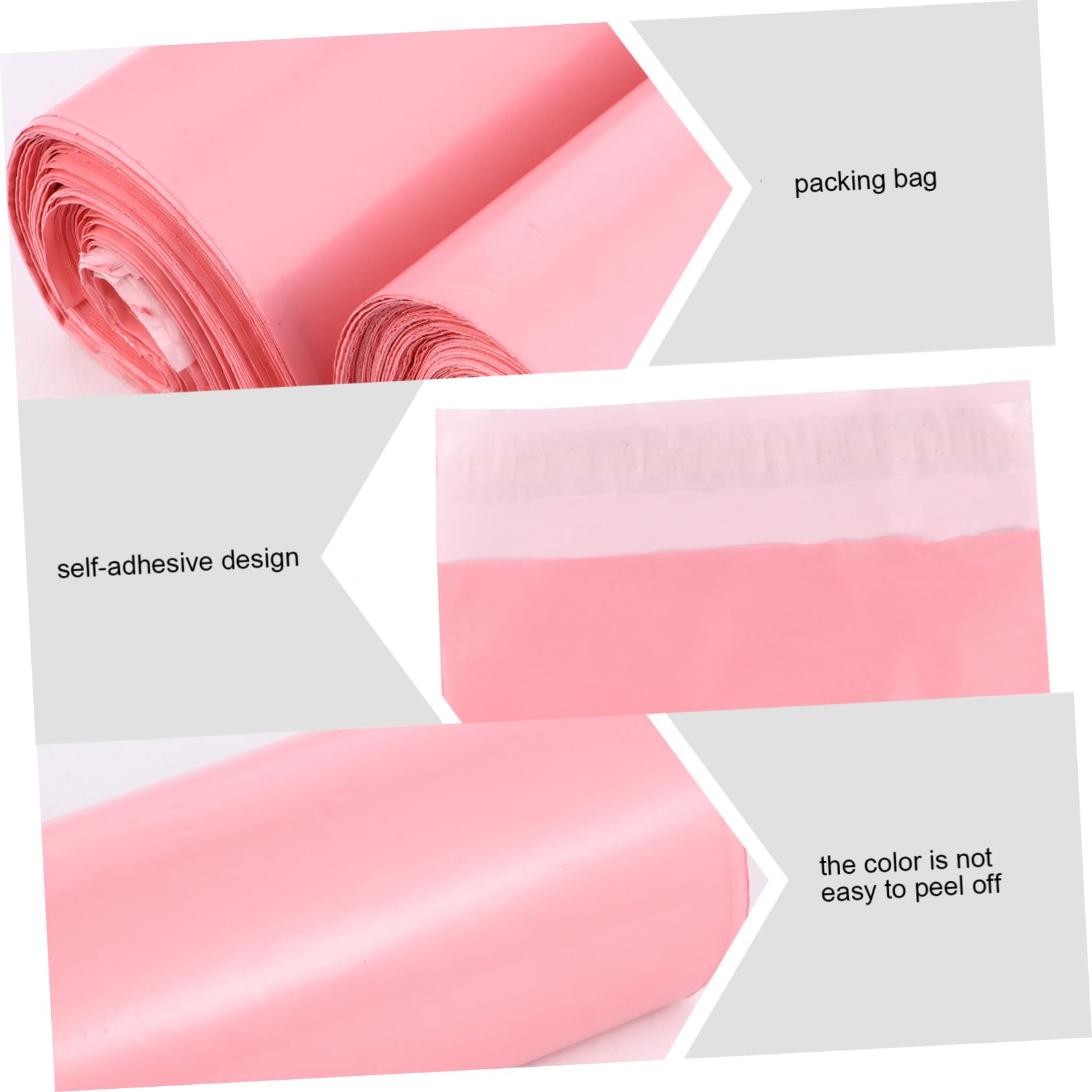SHINEOFI 600pièces Expédition Auto-adhésifs Étanches Enveloppes De Pour Envois De Vêtements Et Colis Résistants Avec Scellage Sécurisé