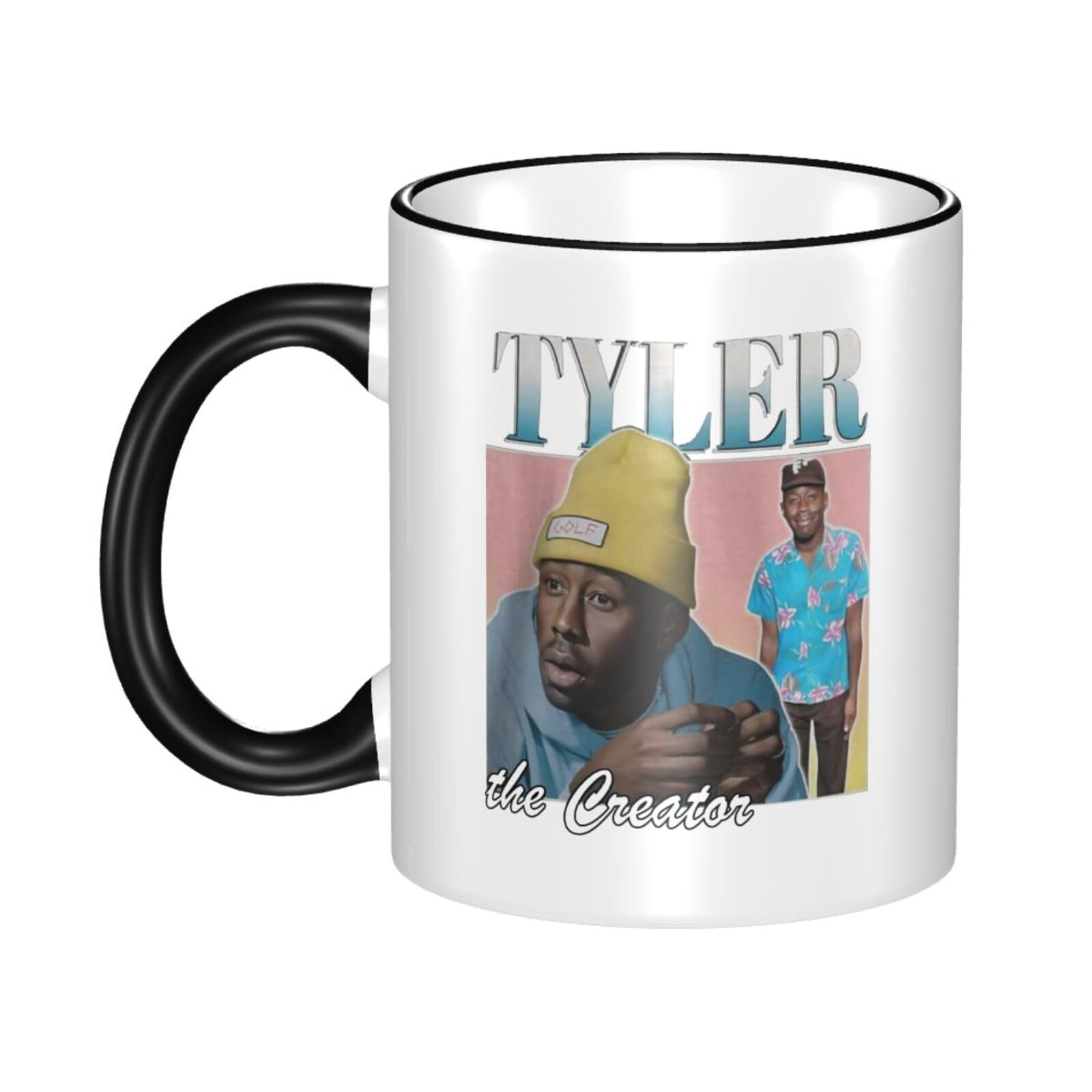 THERIGHTEN Women Men Creator Rapper Ceramic Coffee Mug Funny Adult Ceramic Coffee Cup Humor Black Handle Tea Cups Personalized Design for Coworker Mom Dad 11OZ Coffe Mug