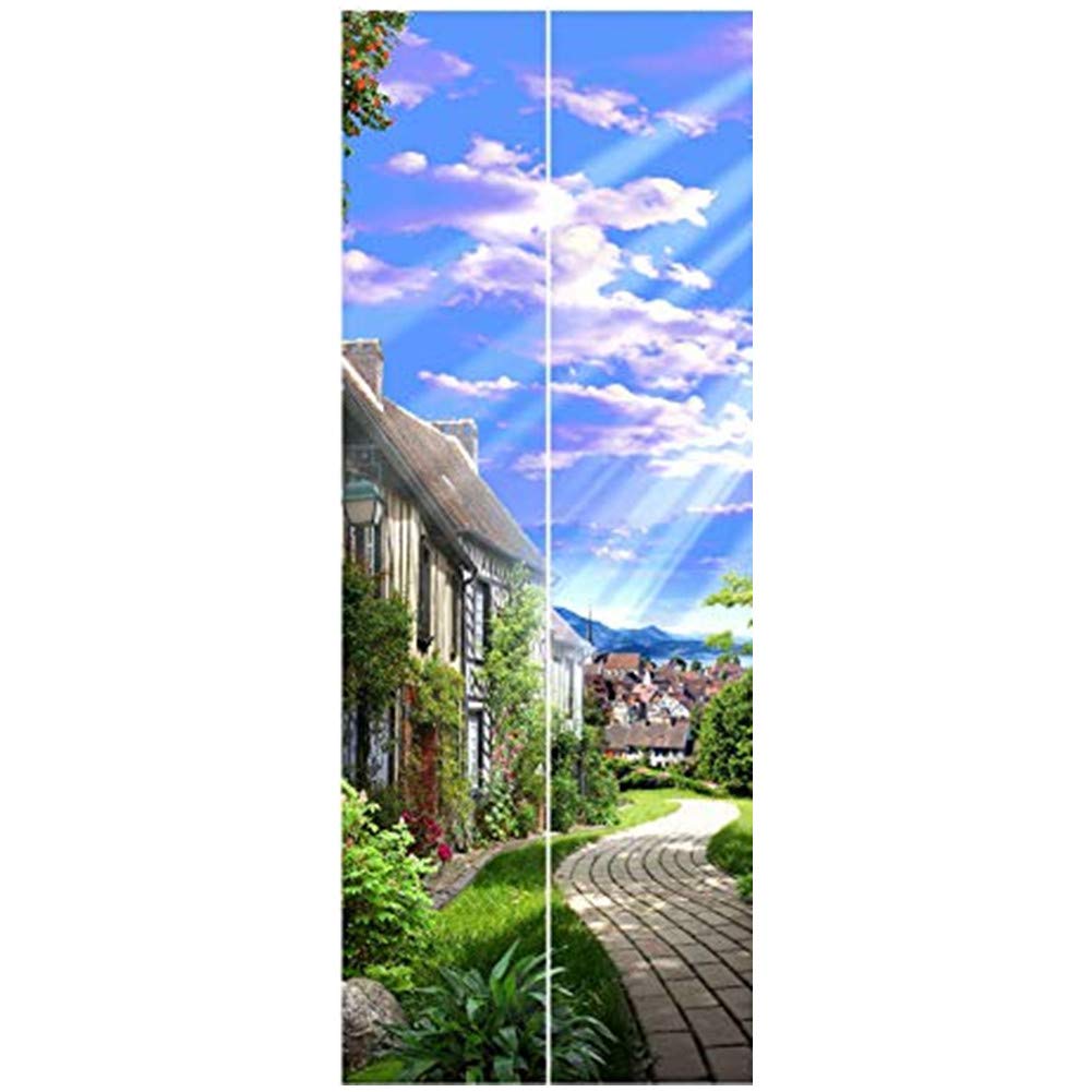 Sticker porte effet 3D au motif créatif trompe l'œil 003
