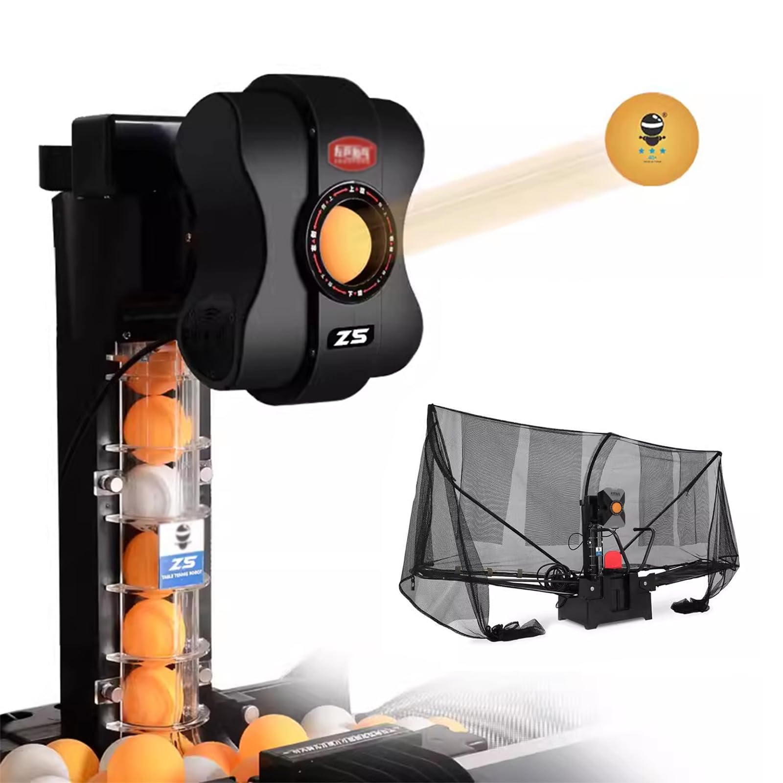 Amazon.co.jp: 卓球練習ロボット Z5 卓球マシン 練習機 卓球自動球出し
