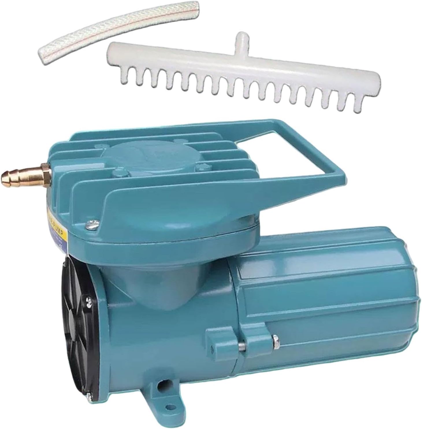 Aquarium Air Pump DC 12V Pond Air Pump,Oxygen Aerator Pump Powerful Air Bubbler,Tool Metal Quiet Fish Tank Air Pump for Fountain,Aquaculture,Commercial Use Hydroponics