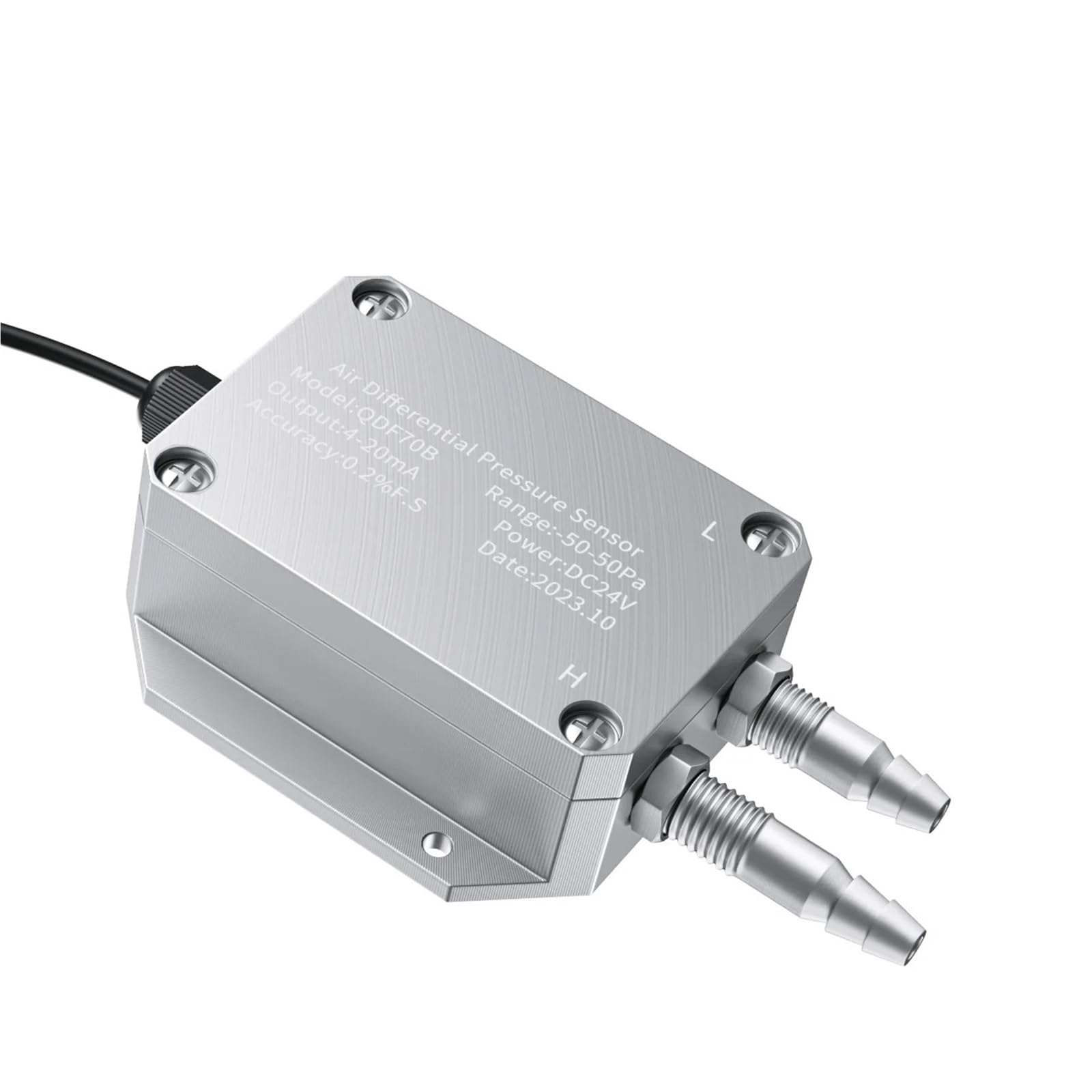 Differential Pressure Transmitter Range -10-0-10 Kpa Cyfrowa różnica RS485 Czujnik ciśnienia wyjściowego QDF70B (RS485, -200 Pa-200 Pa)