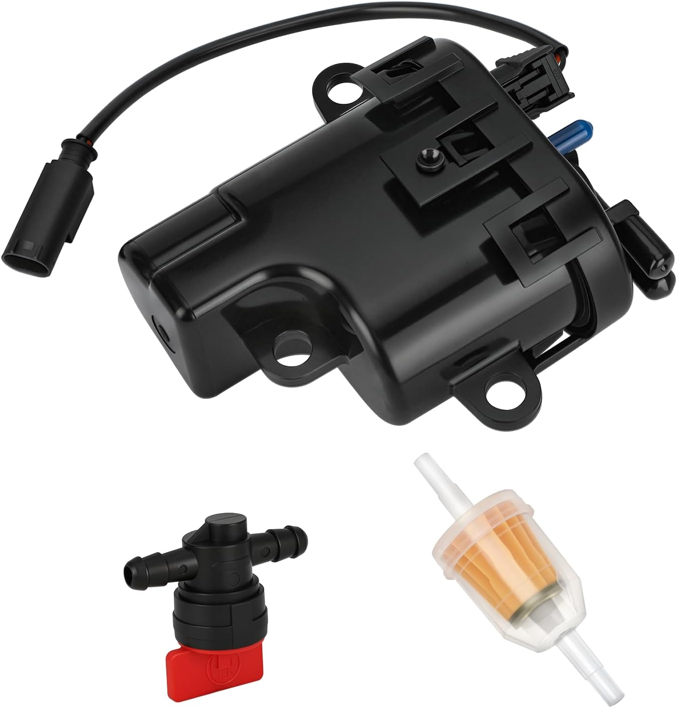 2539316-S Fuel Pump Compatible with Kohler ECH630 ECH650 ECH680 ECH740 ECH749 ECH980 ECH940 Engine, ECV Model Included Filter & Shut-off Valve Replace 25 393 09-S 2539310-S 2539311-S 2539314-S