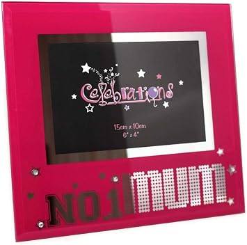 Juliana No.1 Mum Pink Glass Photo Picture Frame Birthday Mothers Day Christmas 4