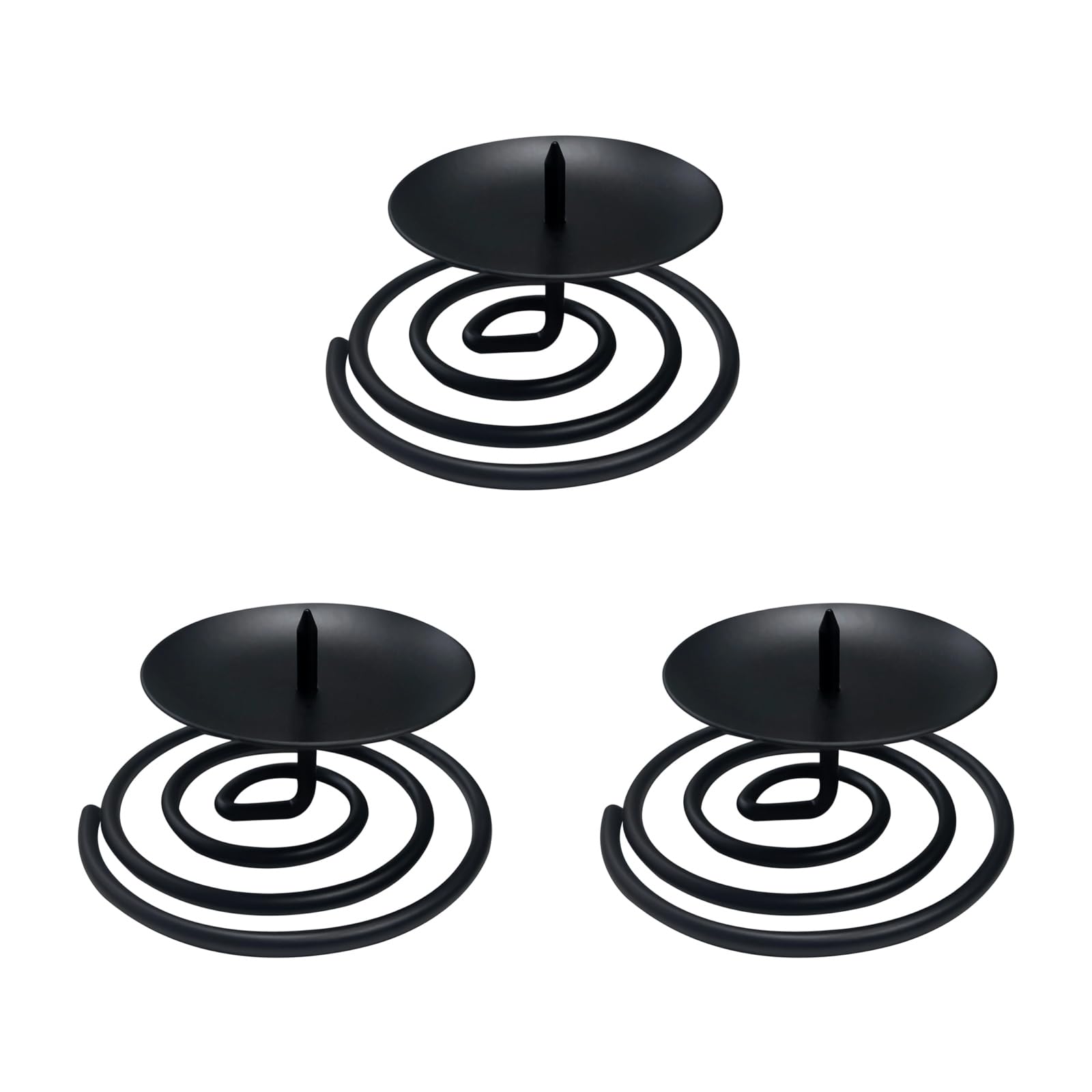 Whoasyst Iron Metal Taper Holders Candlestick, Vintage Decorative for Party Table Centerpieces