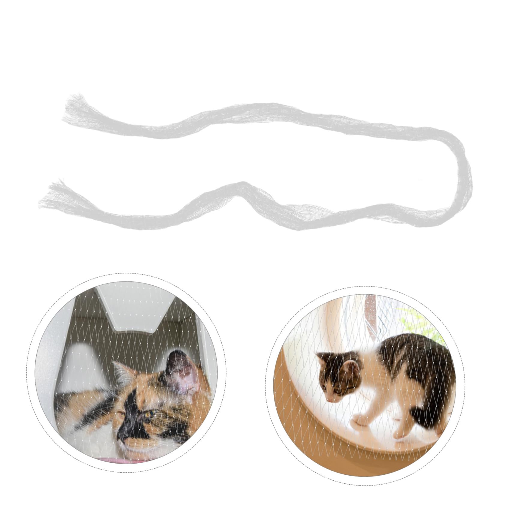 Hemobllo Rete Protettiva per Balcone per Gatti, Set 1 Nylon | Maglia Fitta, per Finestre e Balconi, Adatta a Gatto e Cane, Rete di Sicurezza Anti-caduta