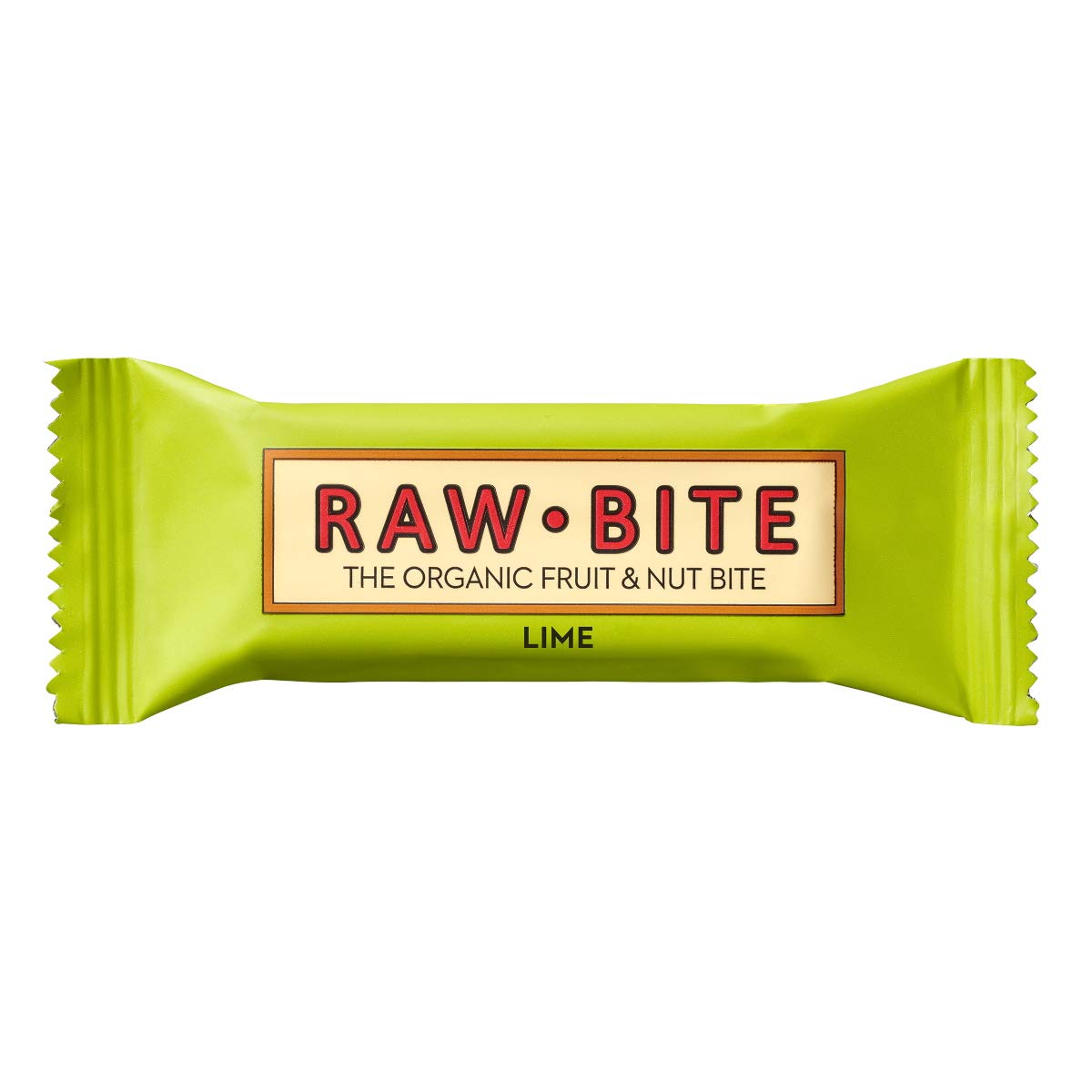 Raw Bite - Lime Riegel - Frucht-Nussriegel mit Limette, Ingwer und Chili, Größe:12 x 50 g