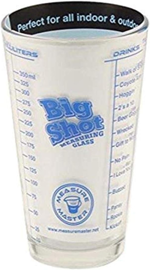 Measure Master GL56740625 Big Shot Glass, 16 oz. Measuring-Cups, Natural