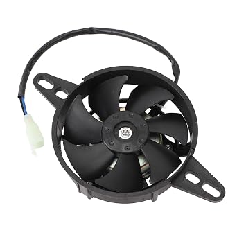 Motorcycle Radiator Cooling Fan, Motorcycle Oil Cooler Water Cooler Electric Cooling Fan for Honda Yamaha Kawasaki Suzuki ATV Motorcycle Dirt Bike Motocross 150-250cc, 4 inch