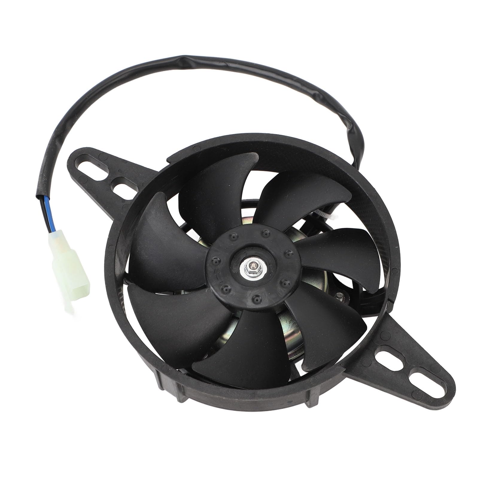 Pissente Ventilador de Radiador de Motocicleta de 12 V, Ventilador de Refrigeración Eléctrico de Plástico y Hierro Fundido, Diseño Compacto de Reemplazo Directo con Flujo de Aire Constante para