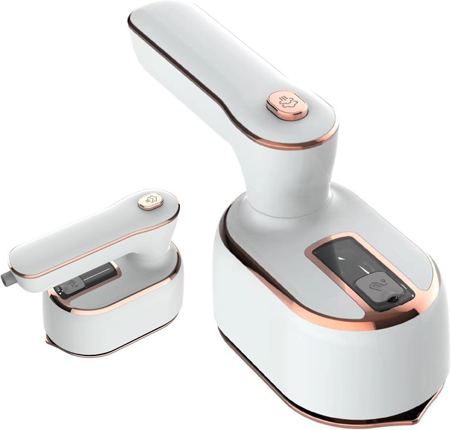 Portable Steam Iron,970W Dry Wet Dual Ironing Steam Hanging Ironing Machine,20S Rapid Preheating Large Water Tank Iron with Ergonomic Handle, Suitable for Home, Travel, Dormitory & Office (White) Portable Steam Iron,970W Dry Wet Dual Ironing Steam Hanging Ironing Machine,20S Rapid Preheating Large Water Tank Iron with Ergonomic Handle, Suitable for Home, Travel, Dormitory & Office (White)