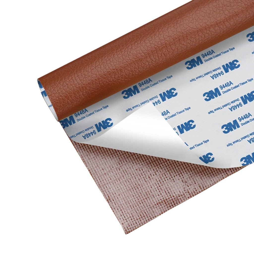 Kunstleder Selbstklebend Leder-Reparaturflicken, 100 x 120 cm, Leder-Reparaturband, Selbstklebender Couch-Flicken, für Möbel, Fahrersitz, Sofas, Autositz(A1)