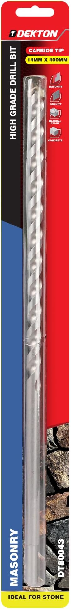 Masonry Drill Bit 14mm x 400mm | Heavy Duty for Block, Brick & Concrete | Precision Drill Bit for Accurate Holes | Durable Construction for Tough Materials | Ideal for Professional & DIY Use
