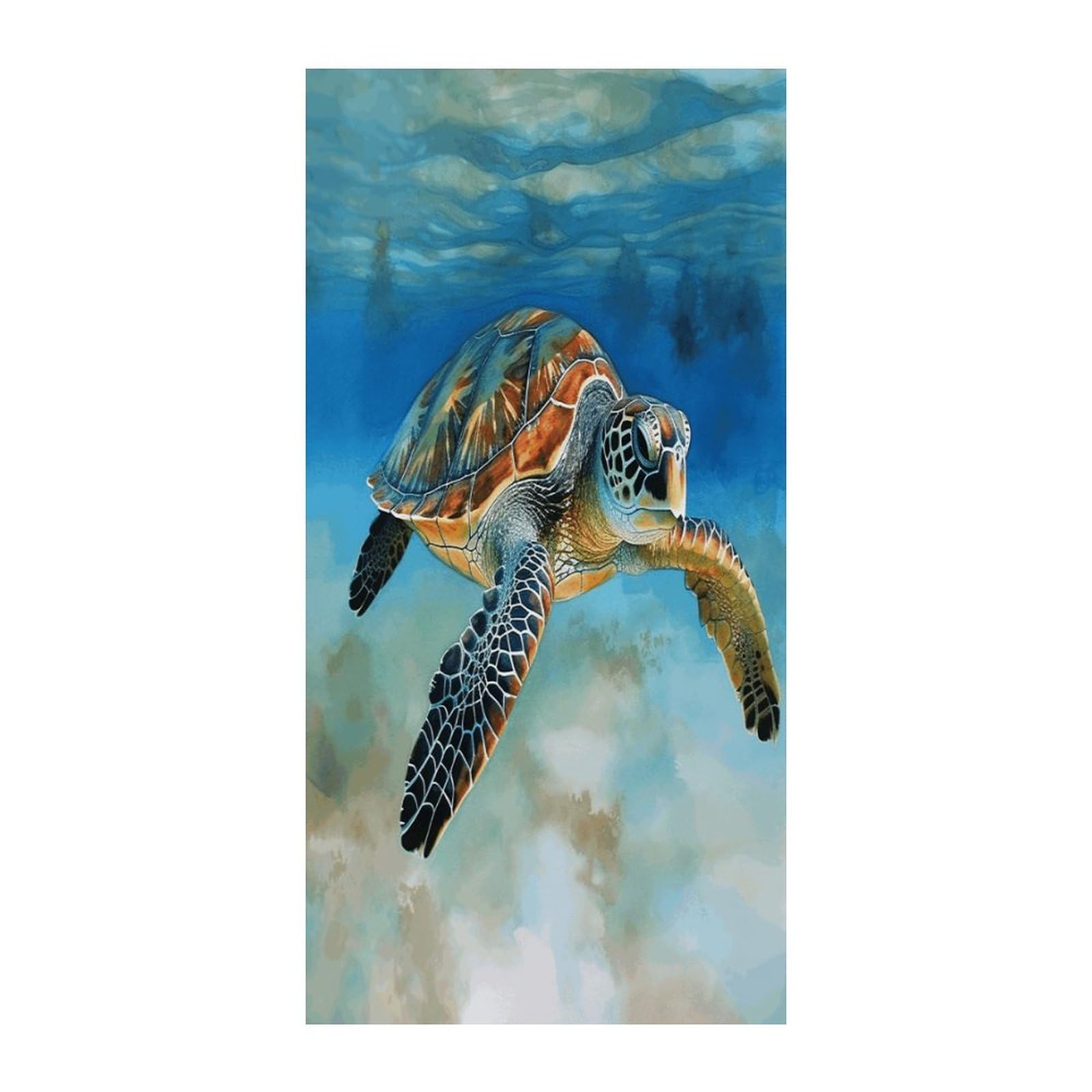 Adfgyerh Style Sea Turtle3 Curtains，Polyester Blackout Extra Wide，Door Curtain， 35.4X 70.9 Inch For Temporary Room Dividers Bedroom Living Room，Room Darkening Curtains ，For Doorway Privacy For Wall Hanging Decorat
