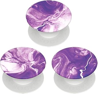 PopSockets PopMinis Mini Grips for Phones & Tablets 3 Pack - Purple Nucolor Bombs