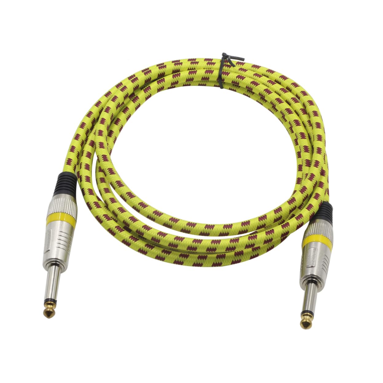 Guitar Instrument Cable Noiseless Electric Cable for Bass Keyboard with Random Color -Interference Design for Amplifiers and Pro Audio