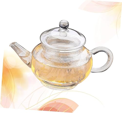 Miniatura 4 de Cabilock tetera de vidrio tetera de vidrio tetera de vidrio asiático tetera para estufa pequeña tetera floración tetera tetera transparente tetera