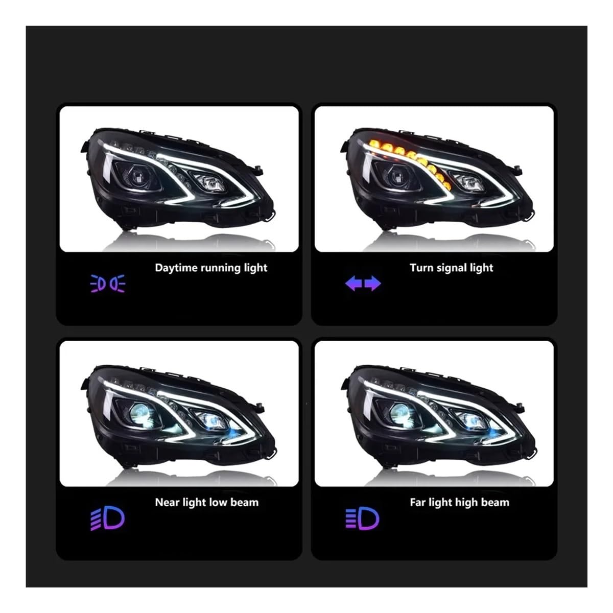 Faros principales Coche Para Clase E W212 Versión Europea 2010-2016