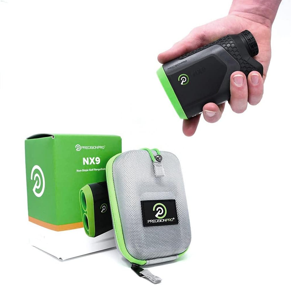 Precision Pro NX9 Golf Rangefinder - Laser Golf Range Finder Golfing Accessory with Golf Magnetic Holder, 600 Yard Range, Flag Lock with Pulse Vibration, 6X Magnification : Sports & Outdoors