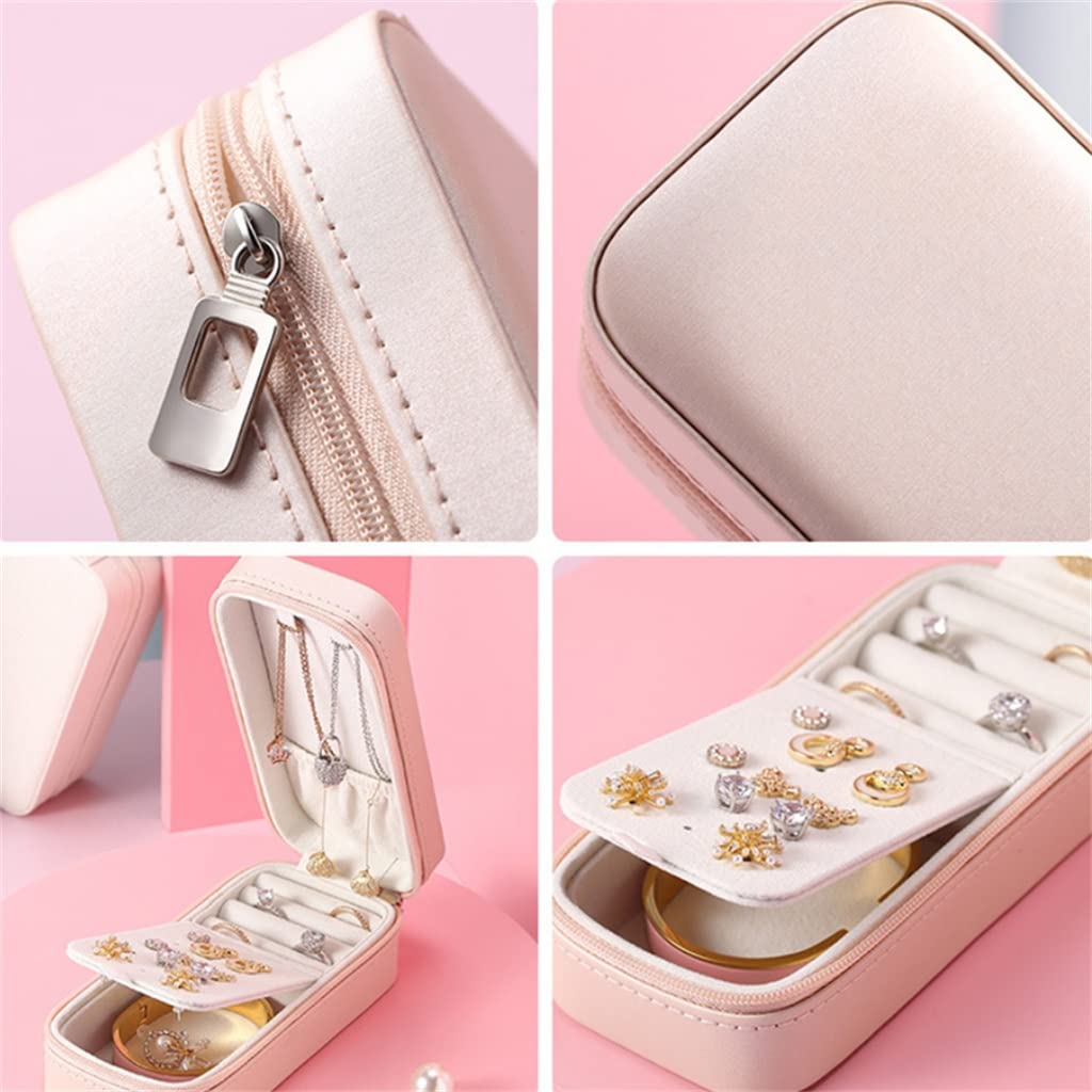 Caja de Almacenamiento de Joyas para Anillos, Pendientes y Collares. Soporte de exhibición para Mujer.