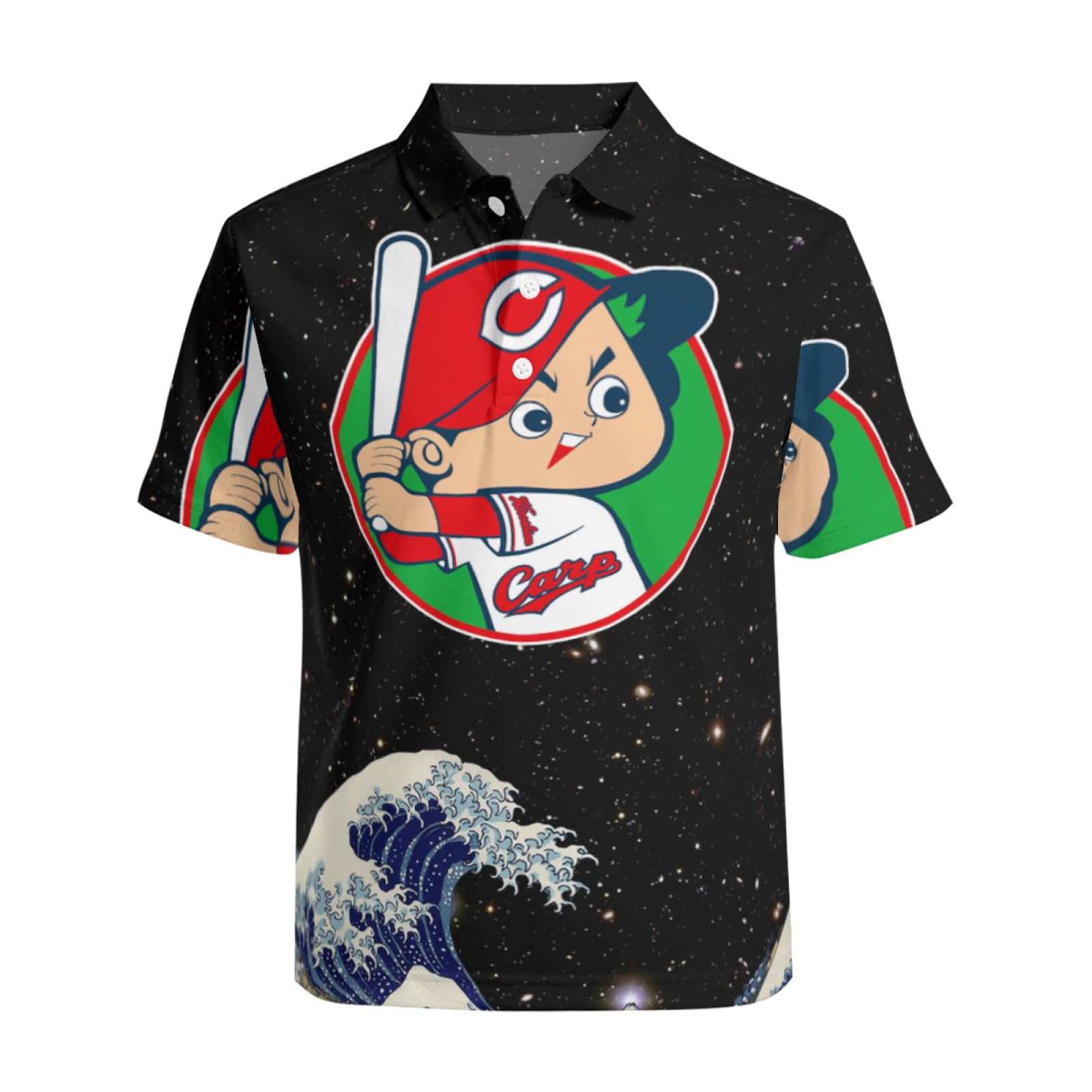 Amazon.co.jp: ポロシャツ メンズ 半袖 広島-東洋カープ 襟付きシャツ