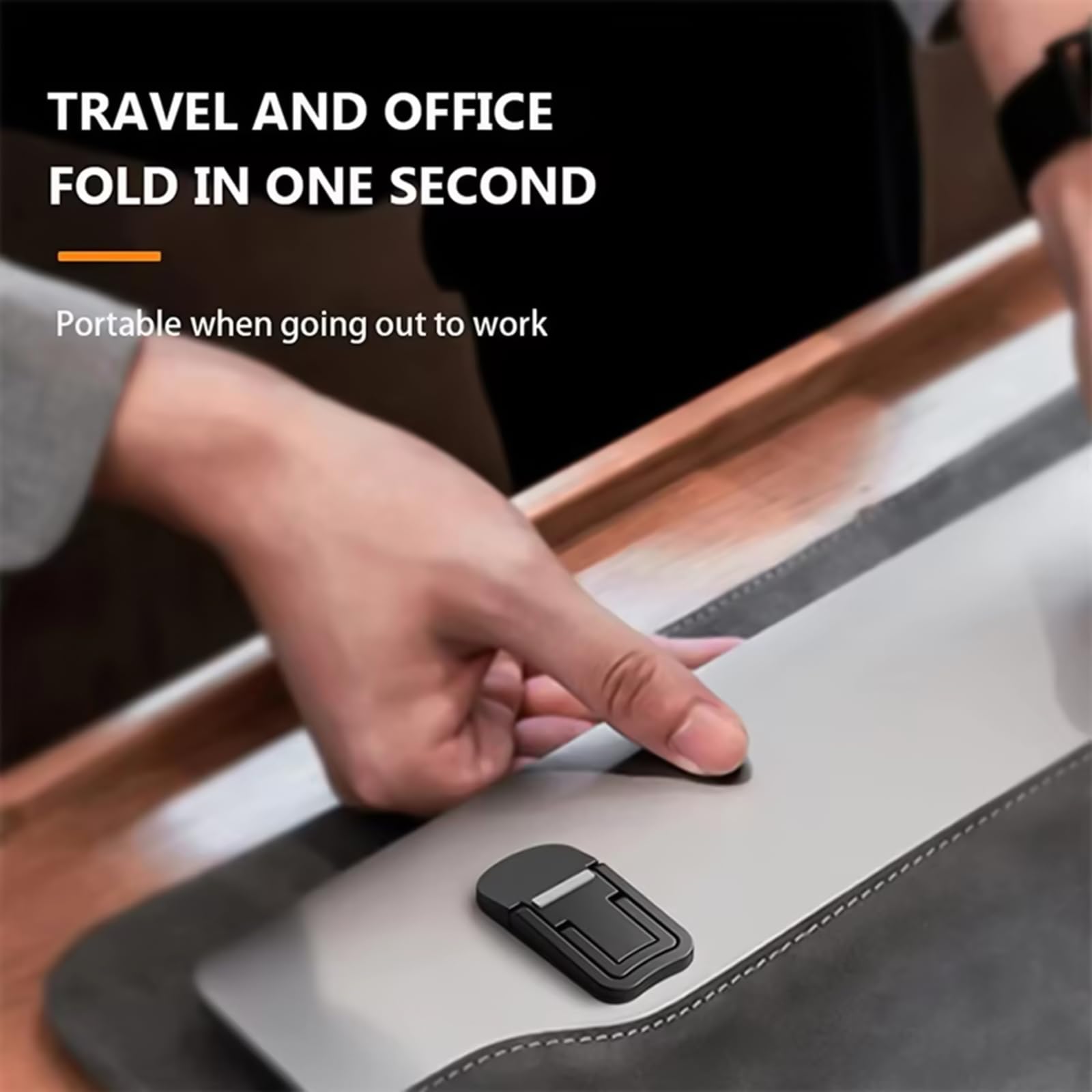 Hxyxbnhno 2PCS Laptop Rising Stand 2 Slot Invisible Notebook Holder with Silicone Padding for Multiple Notebooks