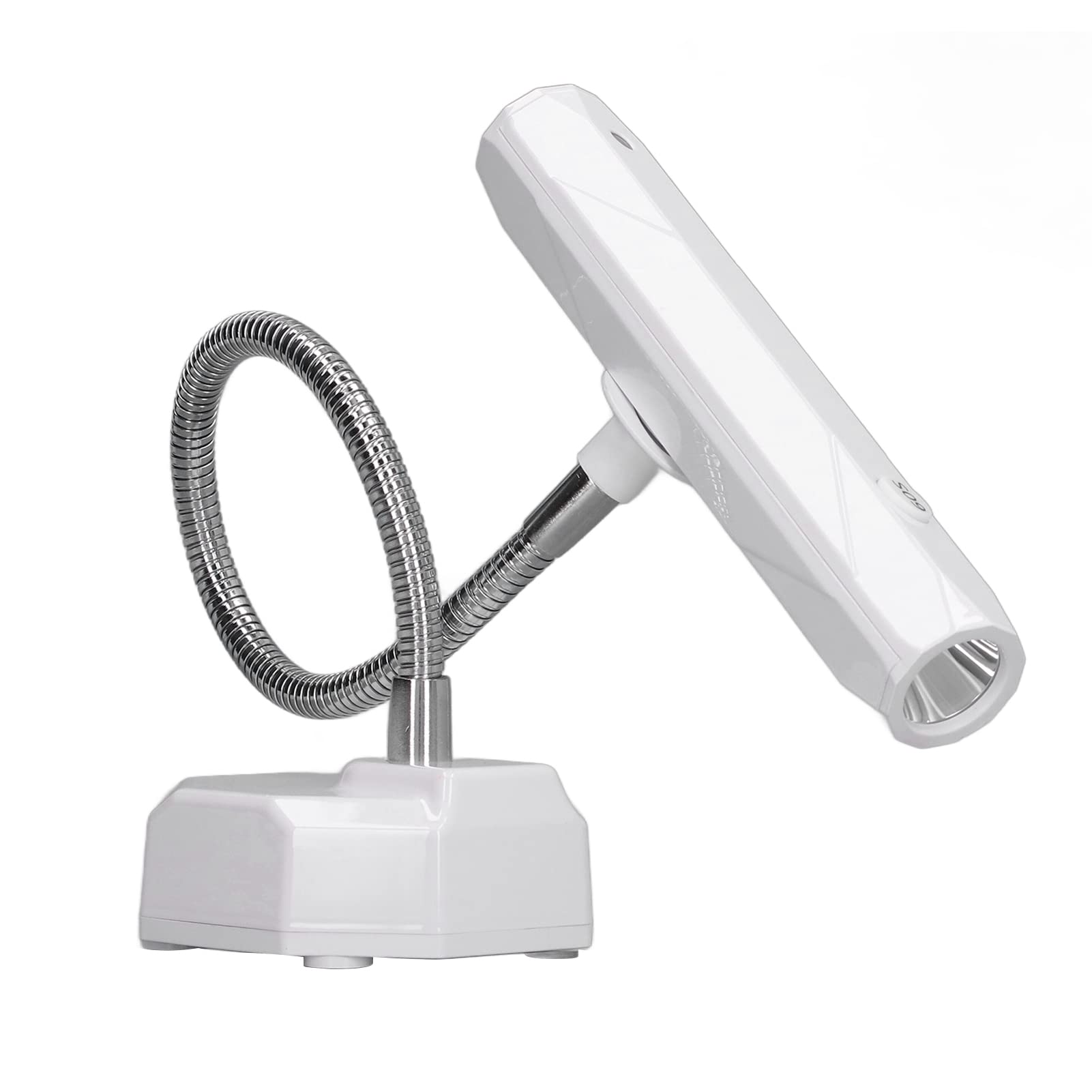 Hidyliu Lampada per Unghie Ricaricabile a Collo di Cigno Luce LED Portatile Ad Asciugatura Rapida per Manicure a Casa o in Salone 9W (Bianca)
