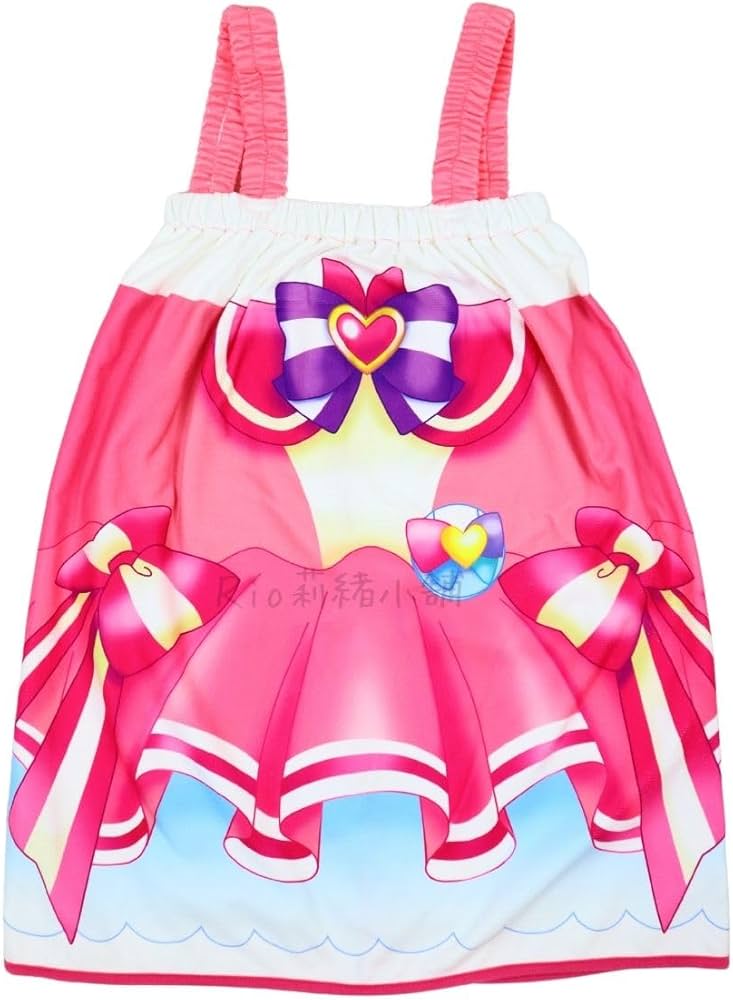 さ*ち様 プリキュア-アイカツパジャマ&ラップタオルセット 130&140