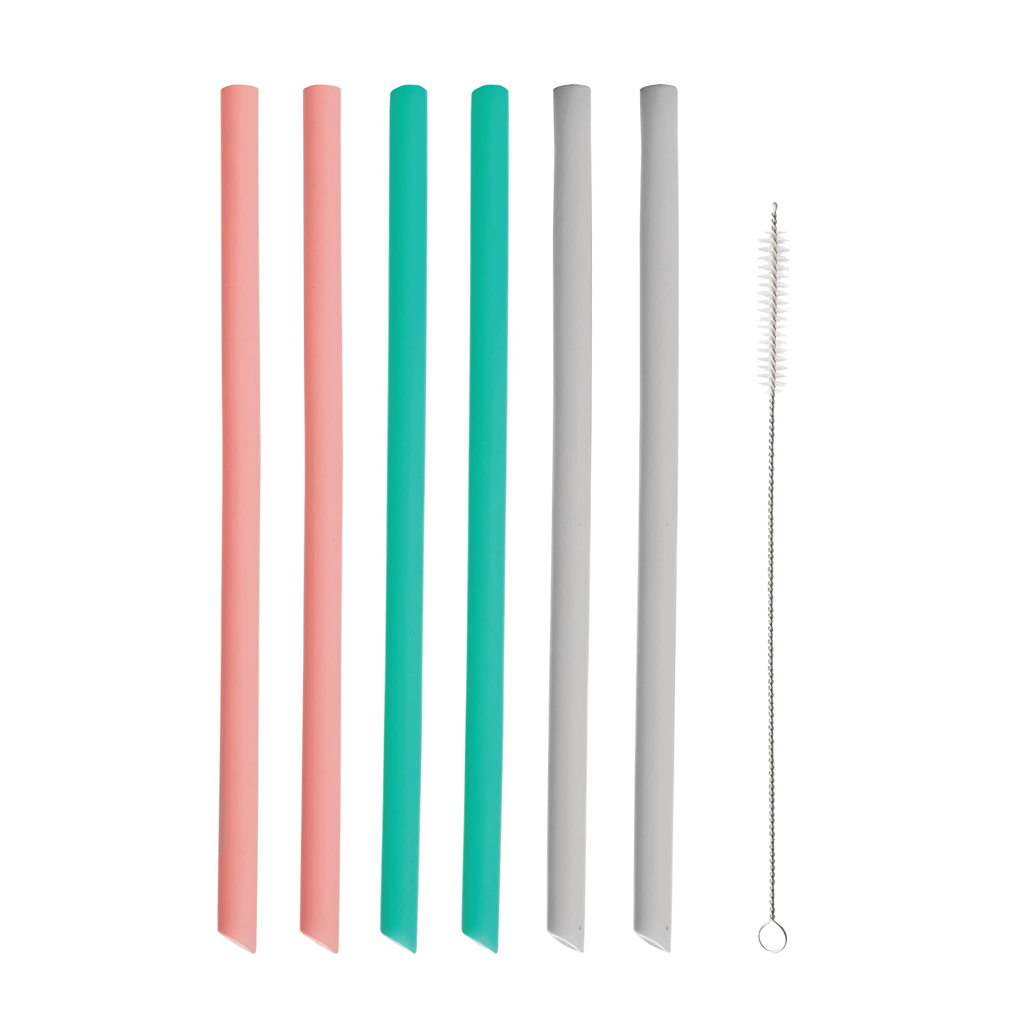 Typhoon Pure Set of 6 Silicone Straight Straws
