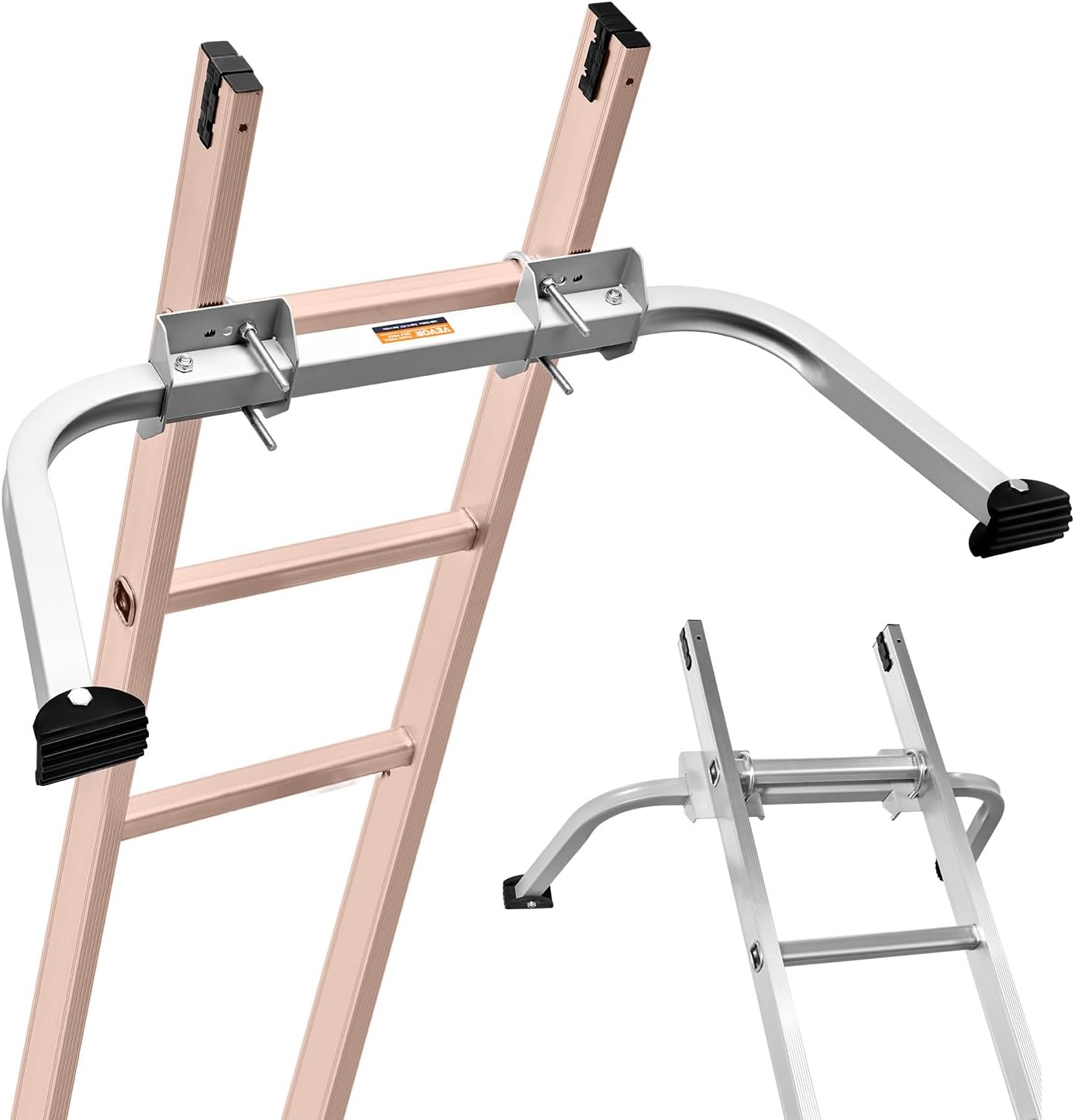 VEVOR Ladder Stabilizer, Extension Ladder Standoff, Heavy Duty Wing Span/Wall Ladder Accessories for Roof Gutter, Easy to Use & Wide Adaptability & Anti-Slip Rubber Feet, 330 lbs Weight Rating