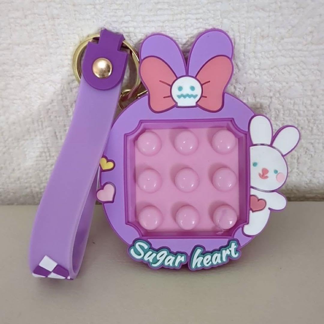 Amazon.co.jp: うさぎ プッシュポップ キーホルダー プチプチ 原宿