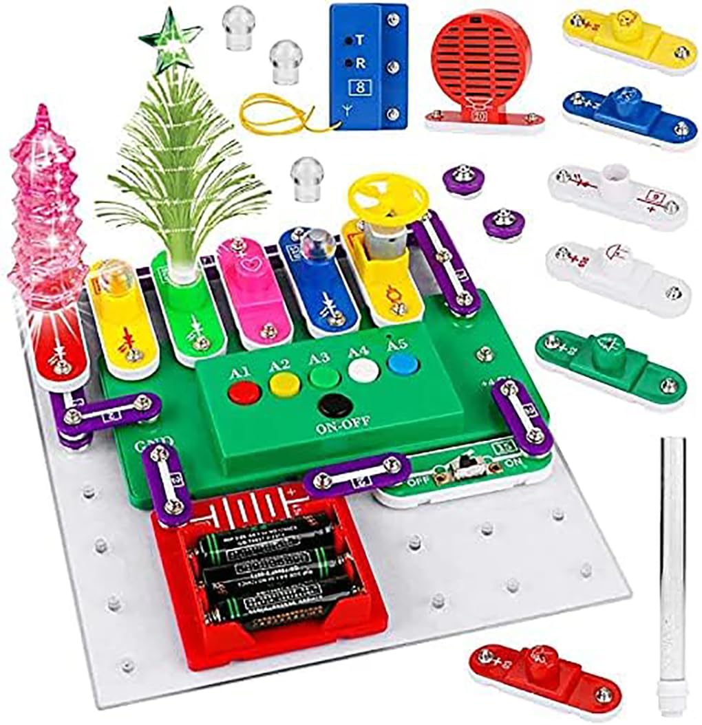 Yangers kids electronic circuit kit board stem snap electric exploration educational science analysis and design set for kids