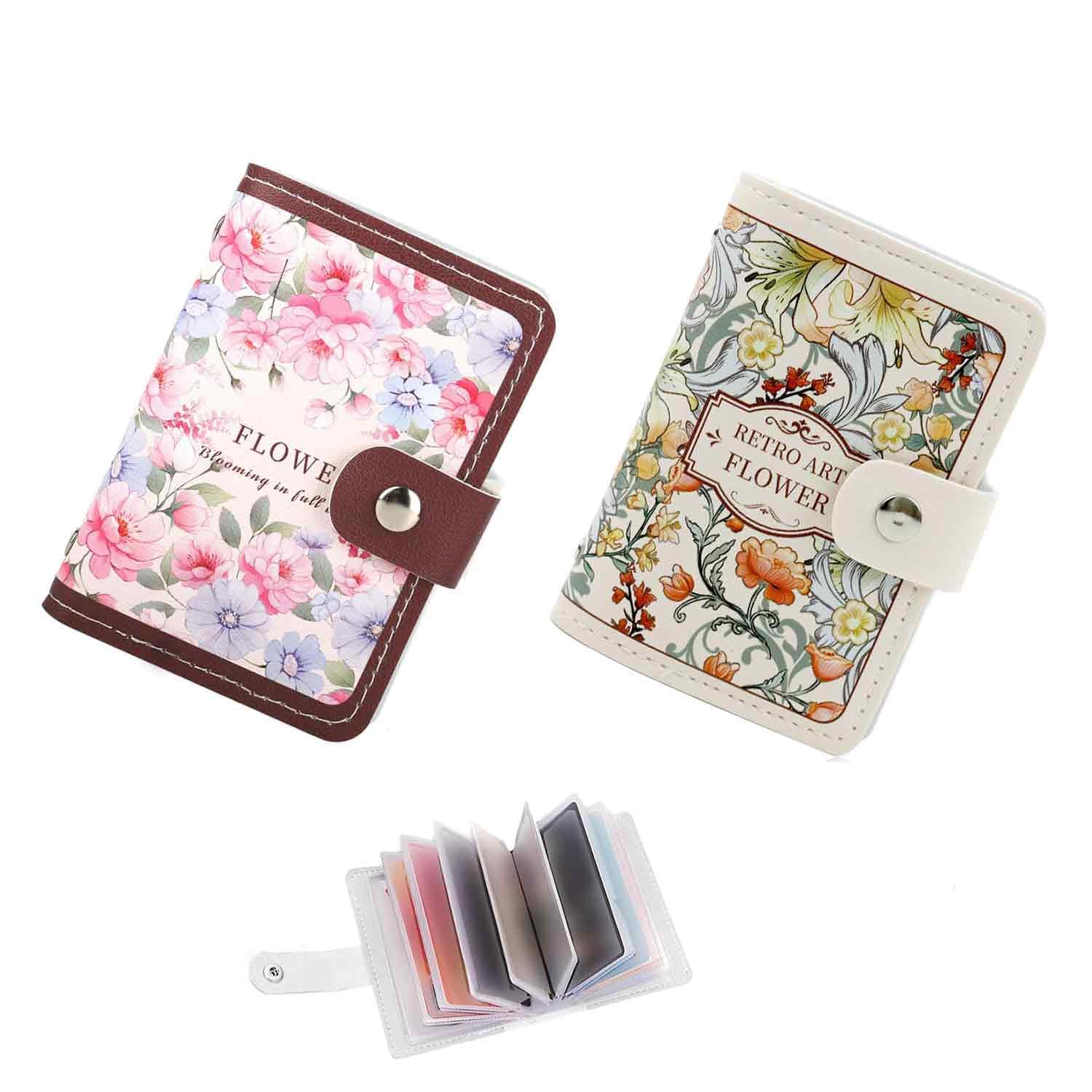 2 PCS Card Holder Wallet for Women, Mini Wallet for Women, Card Holder, Compact Card Organiser with Multiple Slots, Ideal for Travel and Professional Use-image-24
