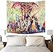 Produktbild ELEOPTION Wandteppich Mandala Moderne Tapisserie Yoga Matte Wand Hängende Dekoration für Wohnung Wohnheim Schlafzimmer Wohnzimmer Tisch Couch Cover Square Strandtuch (200 x 150cm, Indien Elefant)