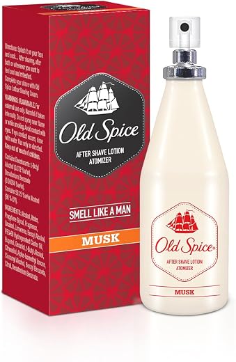Old Spice ASL Atomised After Shave Lotion Musk - Cool, Aromatic and Fresh, 150ml