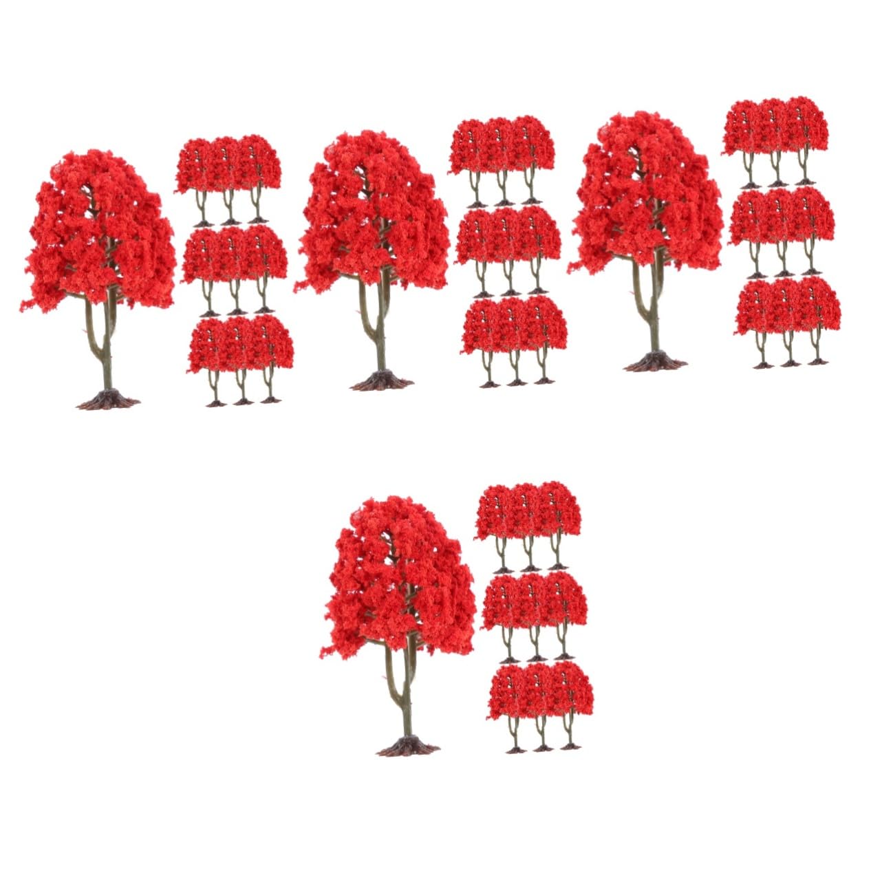 Alipis 40piezas Mini Árboles De Paisaje Artificiales para Dioramas y De Arena Decoración De y Proyectos De Manualidades