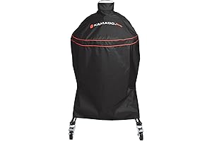 Kamado Joe KJ-GC23BWFS Ceramic Charcoal Grill and Smoker with Polyester Grill Cover