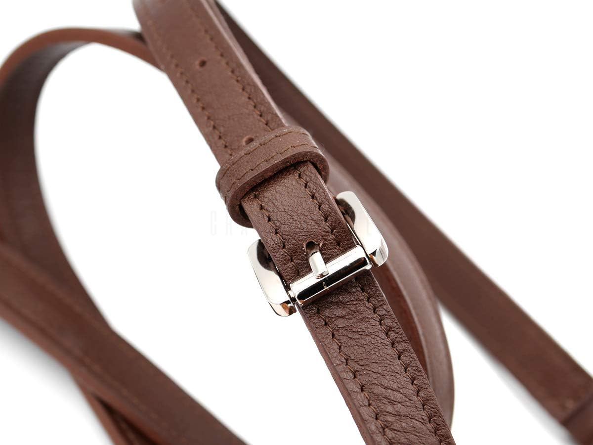 CRAFTMEMORE Bag Handle Replacement Adjustable Purse Straps, Genuine Leather Shoulder Strap for Bag Briefcase GL013