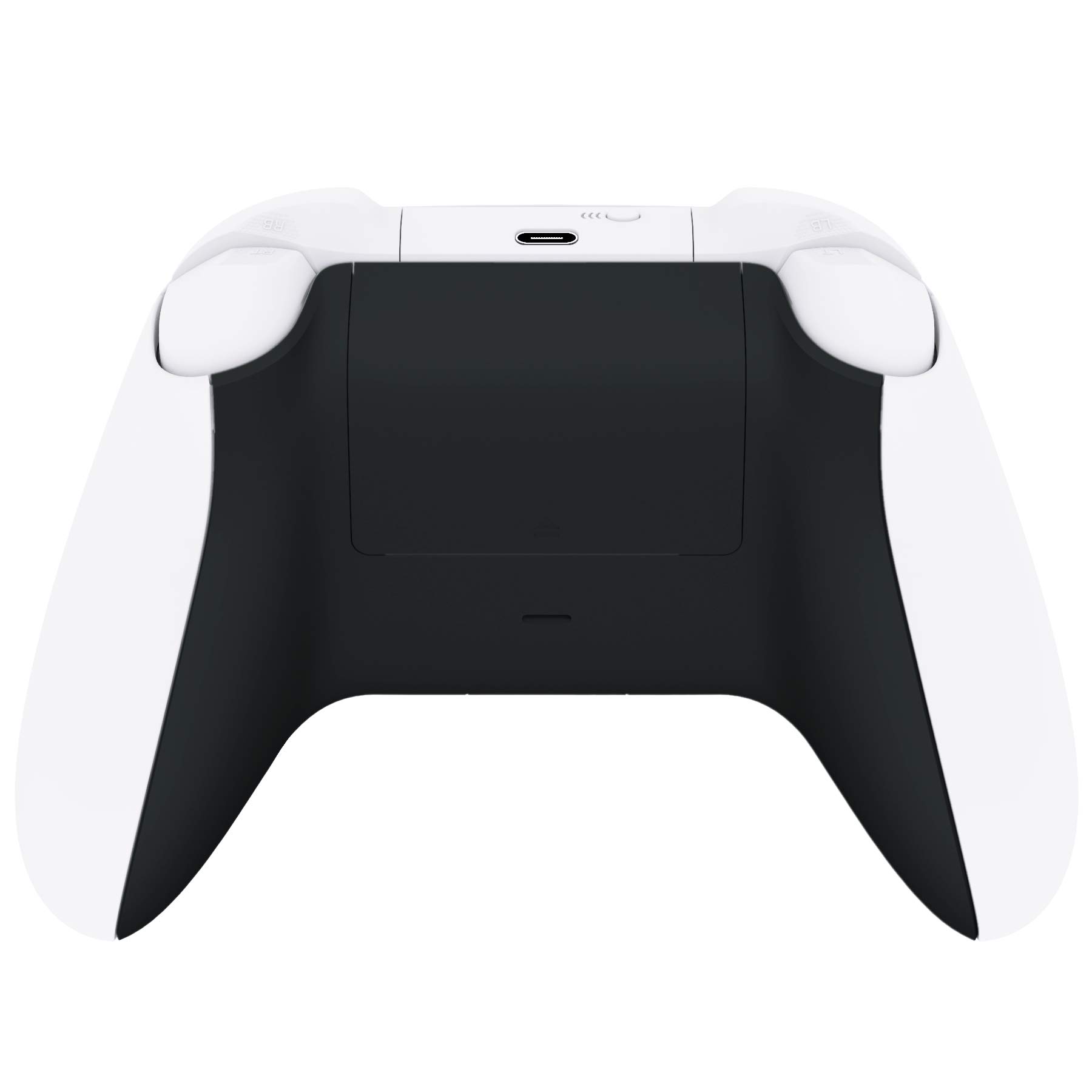 eXtremeRate Rückseite Gehäuse Case für Xbox Series X/S Controller Model 1914, DIY-Ersatz Backplate Shell & Batterieabdeckung Skin Cover Set für Xbox Core Gamepad-Schwarz - 4