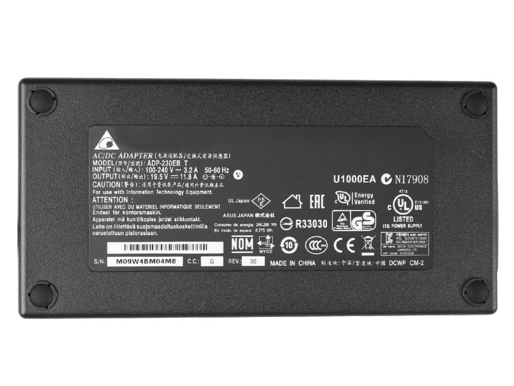 230W Alimentatore Universale Notebook Caricatore PC Universale Portatile per Mifcom EG5 i7 Gaming i5 i7 Laptop i7 i9 High-End R5 R7 SG5 i7 SG5-M SG5-S SG7
