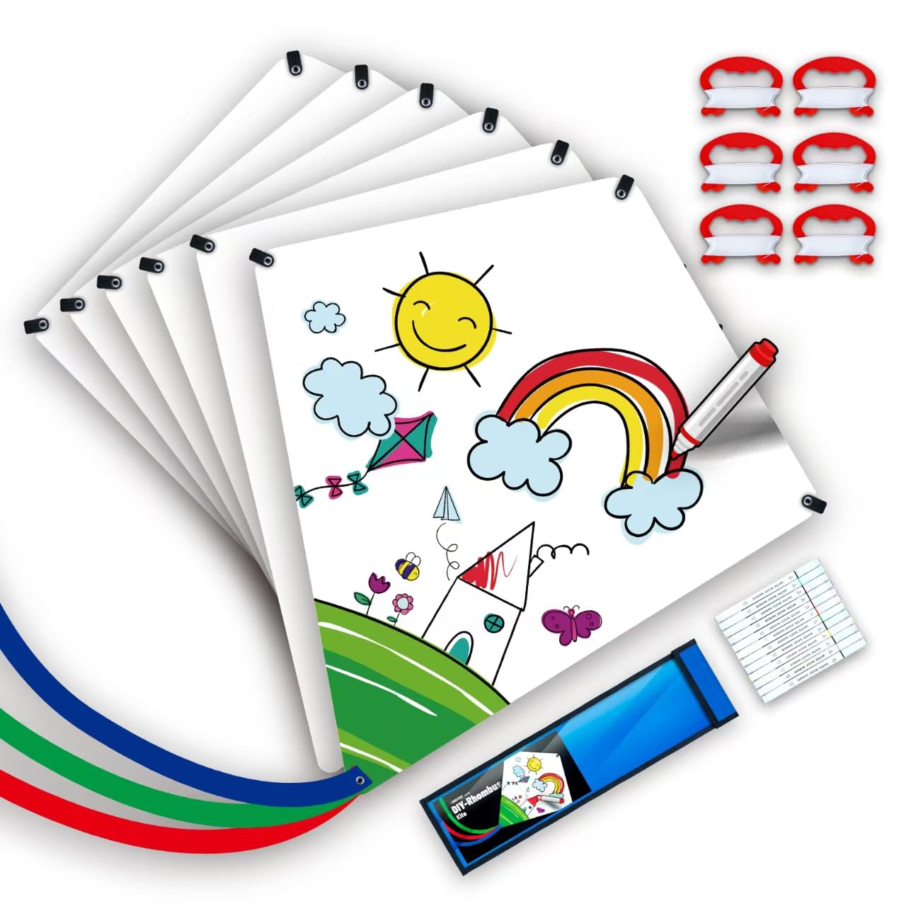 DIY Kite Making Kits for Boys and Girls, Extremely Easy to Fly Kite，Kites Gifts for Kids, Party Gift Bags, Art and Charity Day Tow Project Activities(