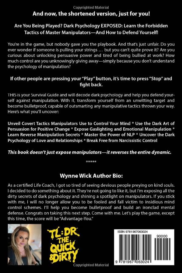Dark Psychology Decoded - TL;DR The Quick & Dirty: Defend Yourself Against Manipulation with This Ultimate Pro Tip Playbook - Image 2