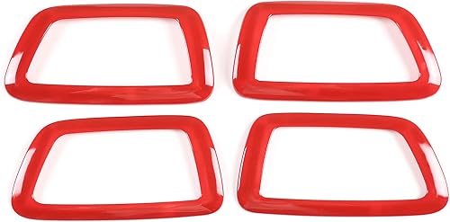 Miniatura 2 de 4 piezas de ABS interior de automóvil con aspecto interior de puerta para manija de puerta compatible con Toyota Tacoma 2016 2017 2018 2019 2020