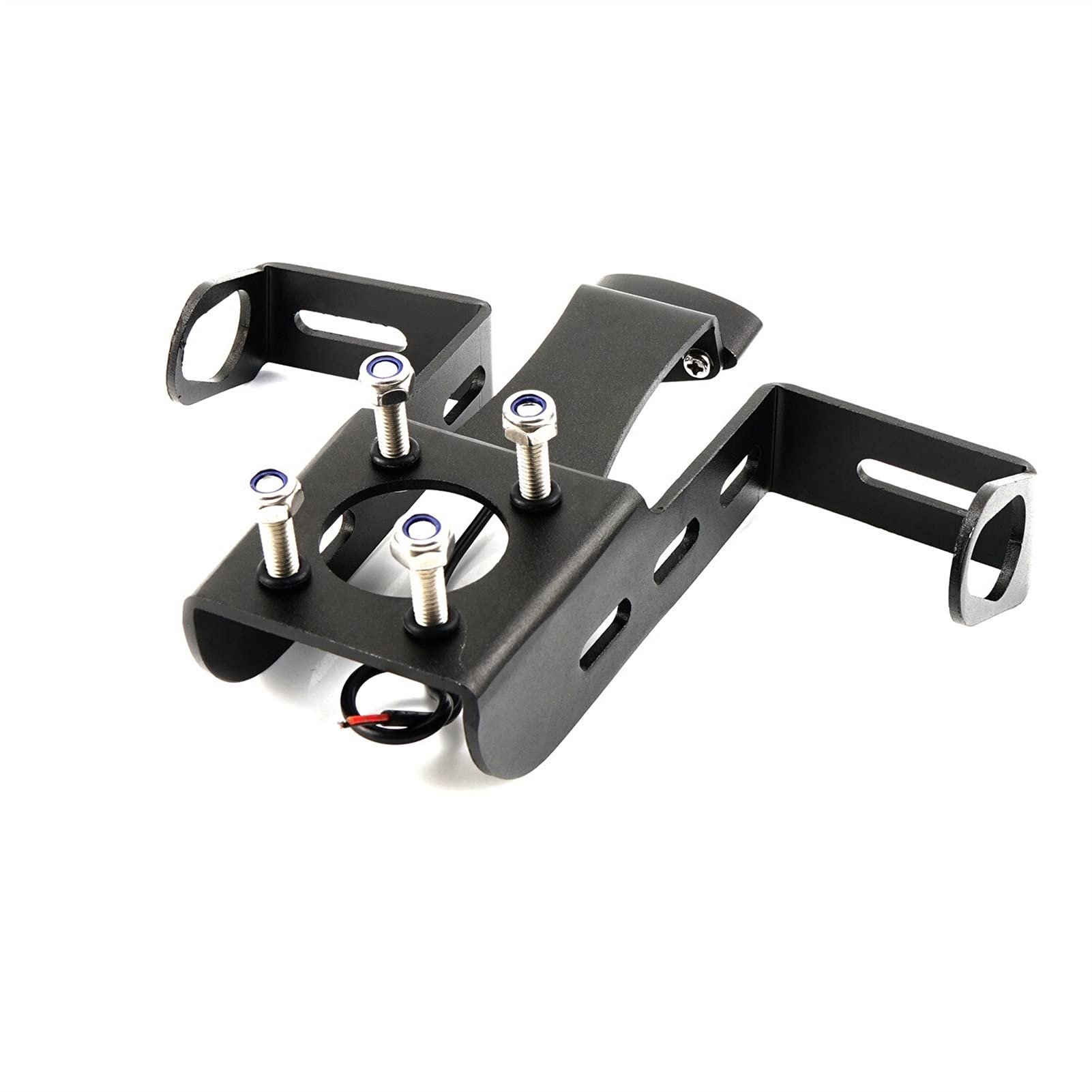 Soporte de matrícula motocicleta negro, soporte licencia