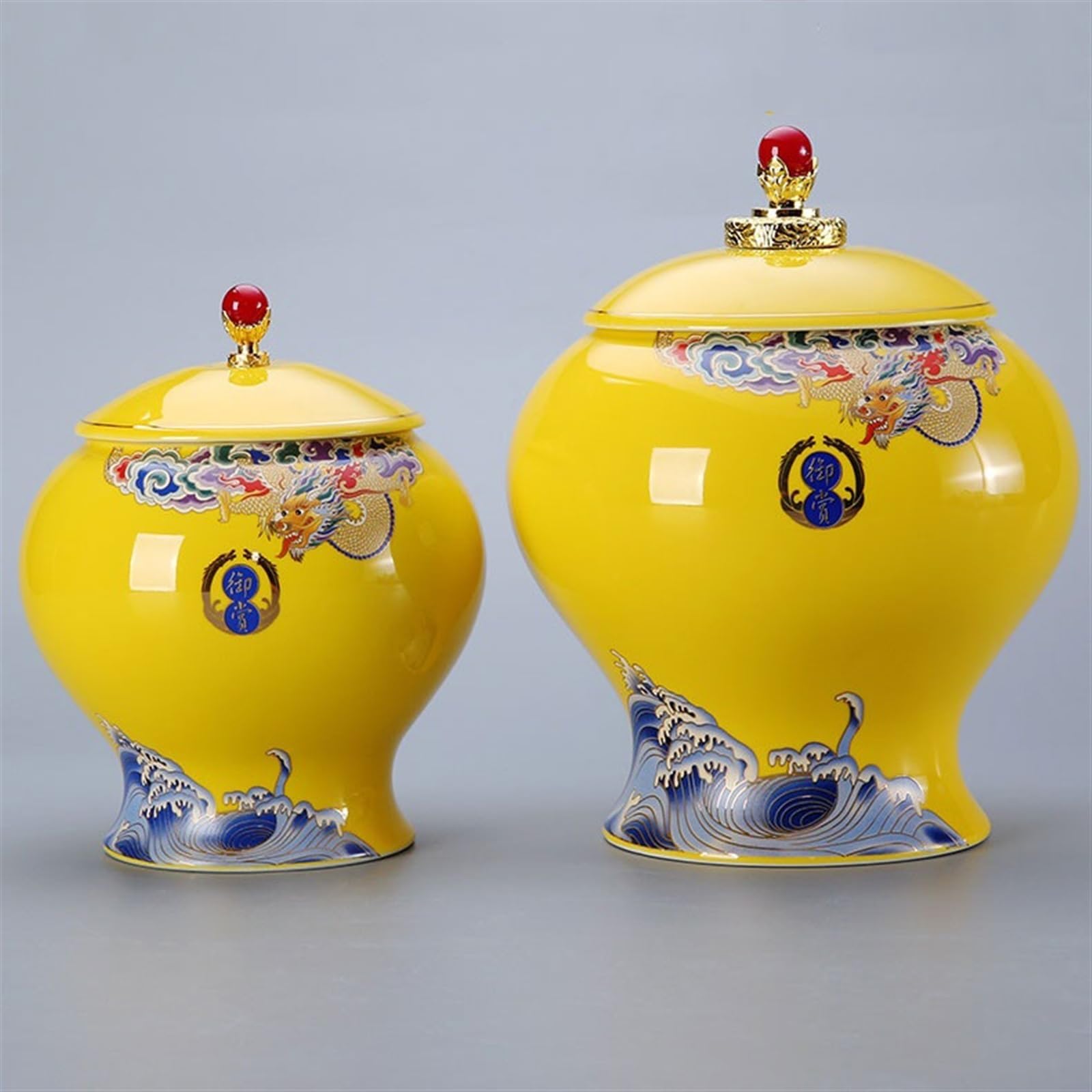 Pojemnik na herbatę domowy luksusowy pojemnik uszczelniający czarny pojemnik na herbatę zielona herbata duży słoik do przechowywania ozdoby ceramiczne pojemnik na herbatę słoik do