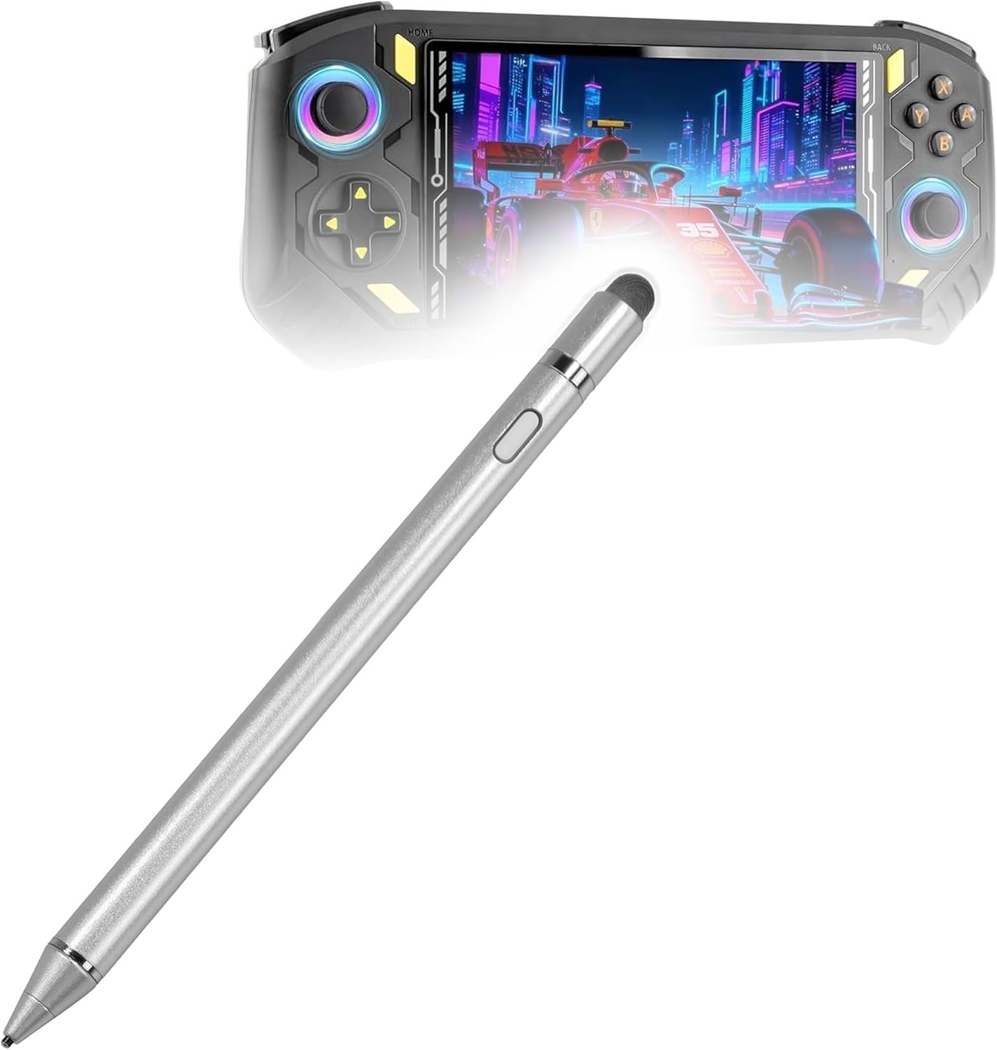 BoxWave Stylus Pen Compatible with Rhesusco RG56PRO (5.5 in) - AccuPoint Active Stylus, Electronic Stylus with Ultra Fine Tip - Metallic Silver