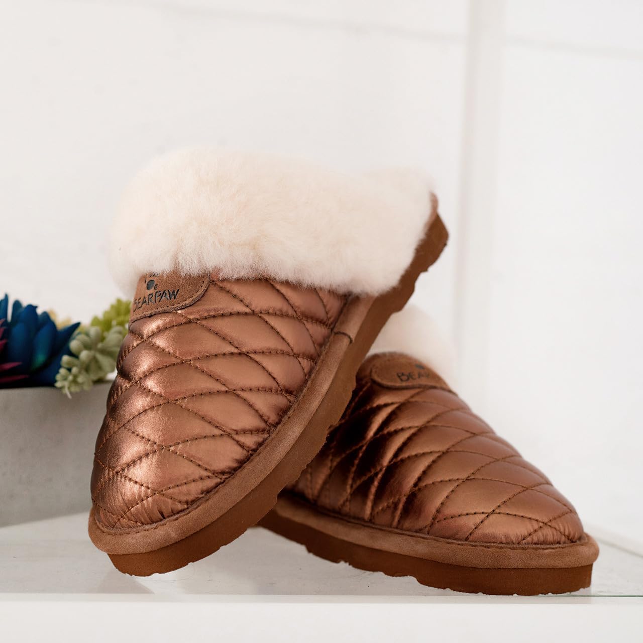 BEARPAW Women's Effie Bronze Size 5 | Women's Slipper | Women's Shoe | Comfortable & Lightweight